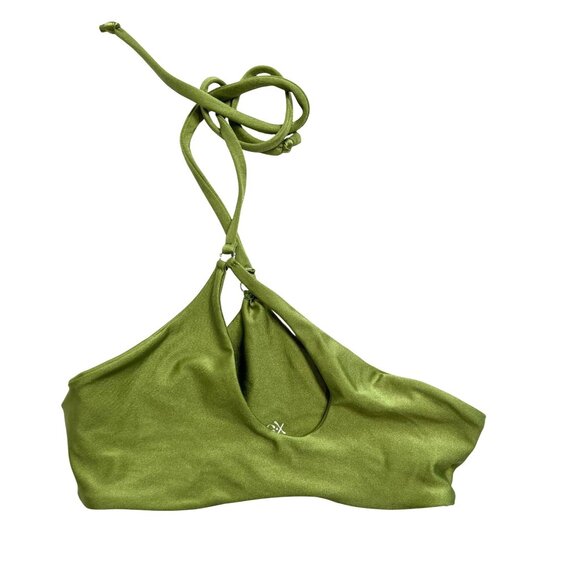 PS Cutout Bikini Top in Green - Picture 1 of 3